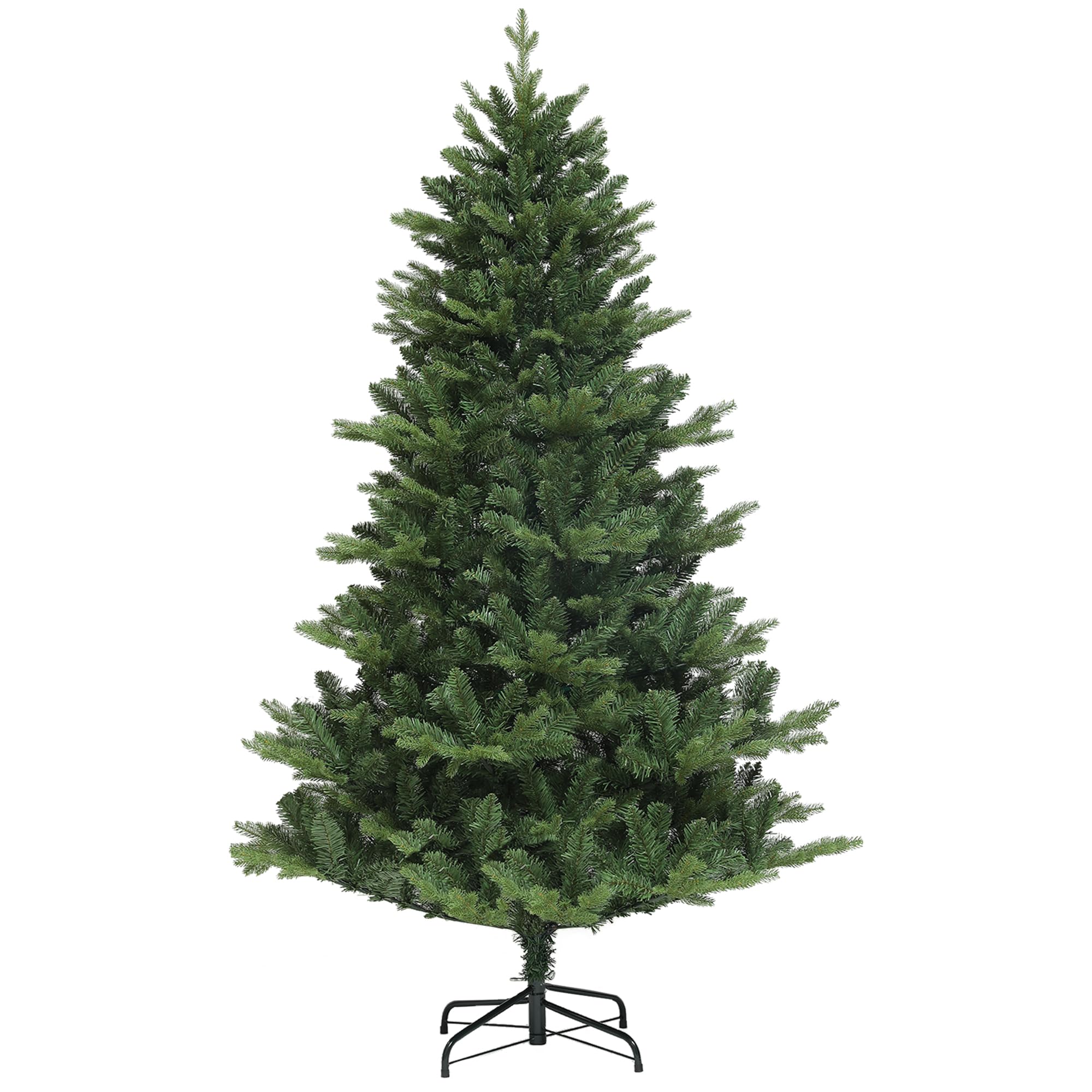 HOMCOM Sztuczna choinka 180 cm choinka 818 końcówek Zielona