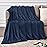 BEDELITE Baby Blankets for Boys Girls 30x 40 - 3D Ribbed Jacquard Cute Fuzzy Fleece Blanket, Warm and Breathable Soft Cozy Infant Toddler Blanket for Newborn All Seasons Suitable, Navy Blue