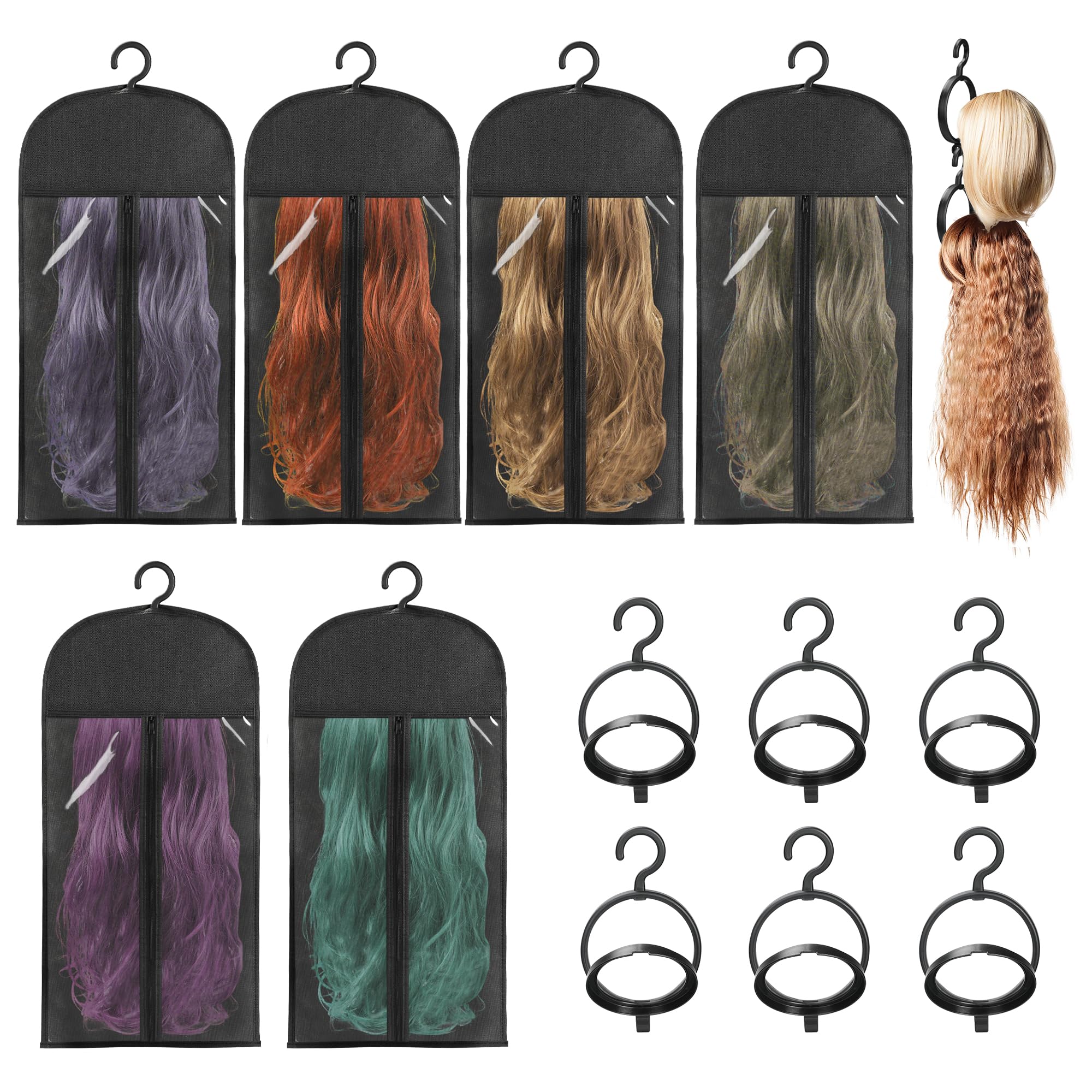 Photo 1 of KOLLIEE Wig Storage Bags with Hanger