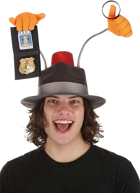 Deluxe Inspector Gadget Hat - Adult Costume Accessory for Collectors