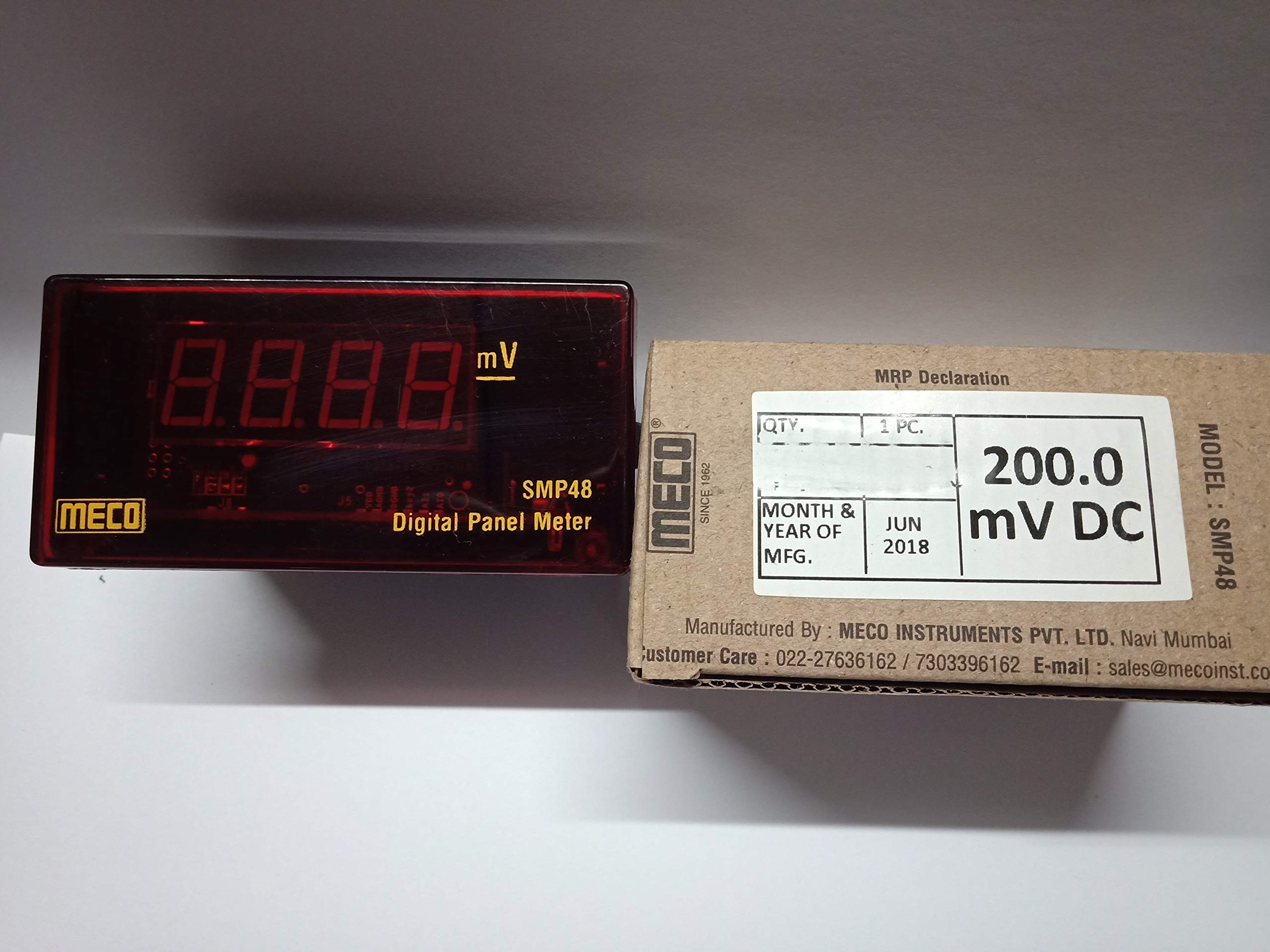 Meco Digital Power Meter; SMP-48; 0-200mV DC (B07NL5QS77) Amazon Price History, Amazon Price Tracker