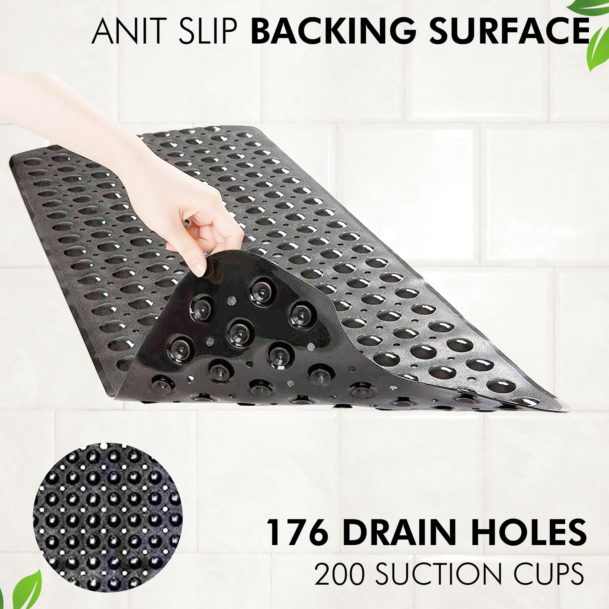 Capslpad Tapis De Bain Antidérapant Anti-Moisissure 40x100 Cm Motif Animaux Marins - Ventouses Et Drainage