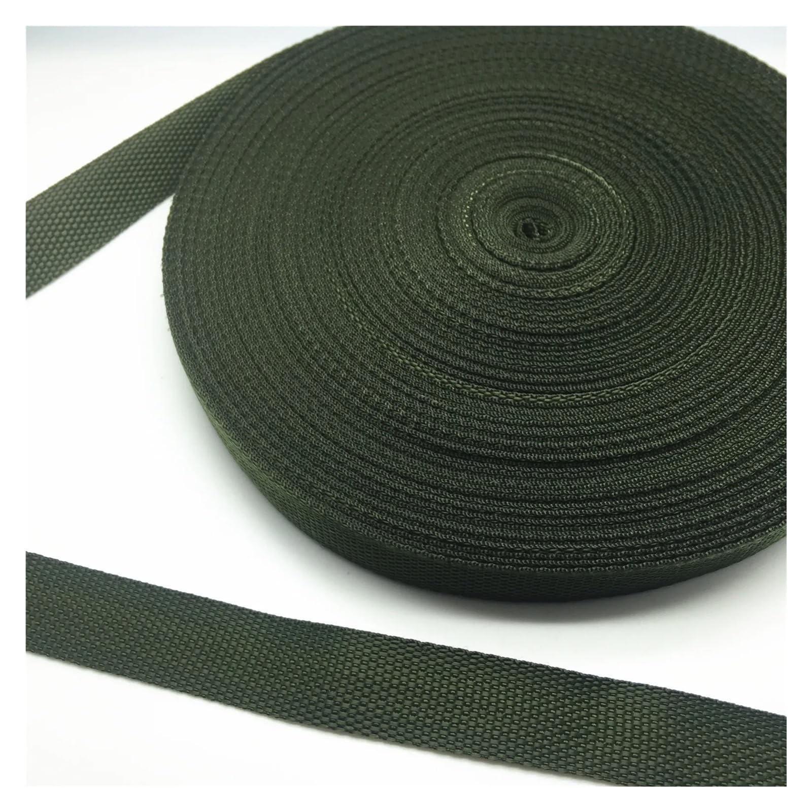 BSZCXBVMP Nylon Webbing, Nylon Webbing Straps, Multicolor, 5 Yards x 20mm, for Knapsack, DIY Sewing, Belt(Grün)