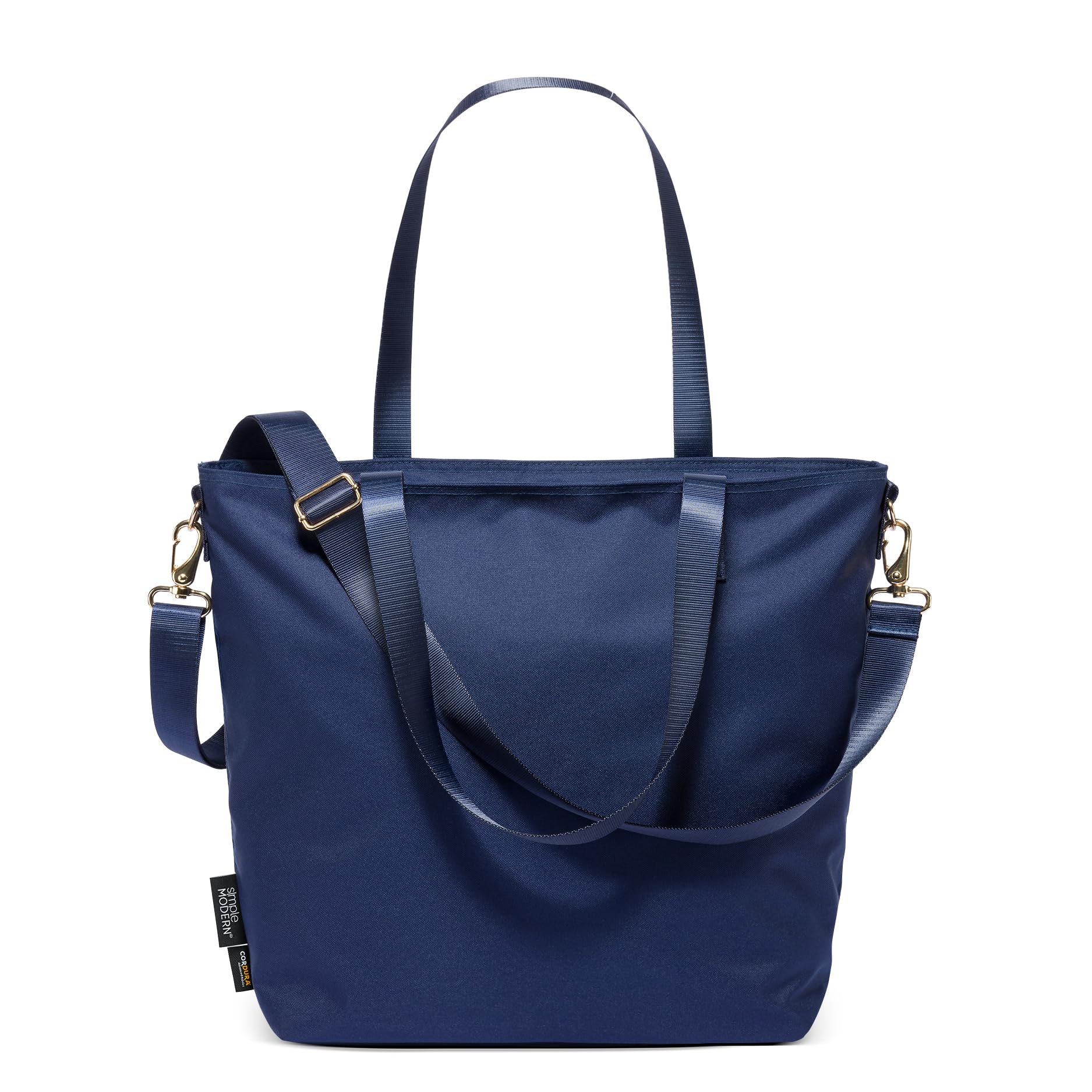 Simple Modern Tote Bag for Women | Water-Resistant Laptop Purse with Zipper for Travel, School, Work | Small Medium & Large