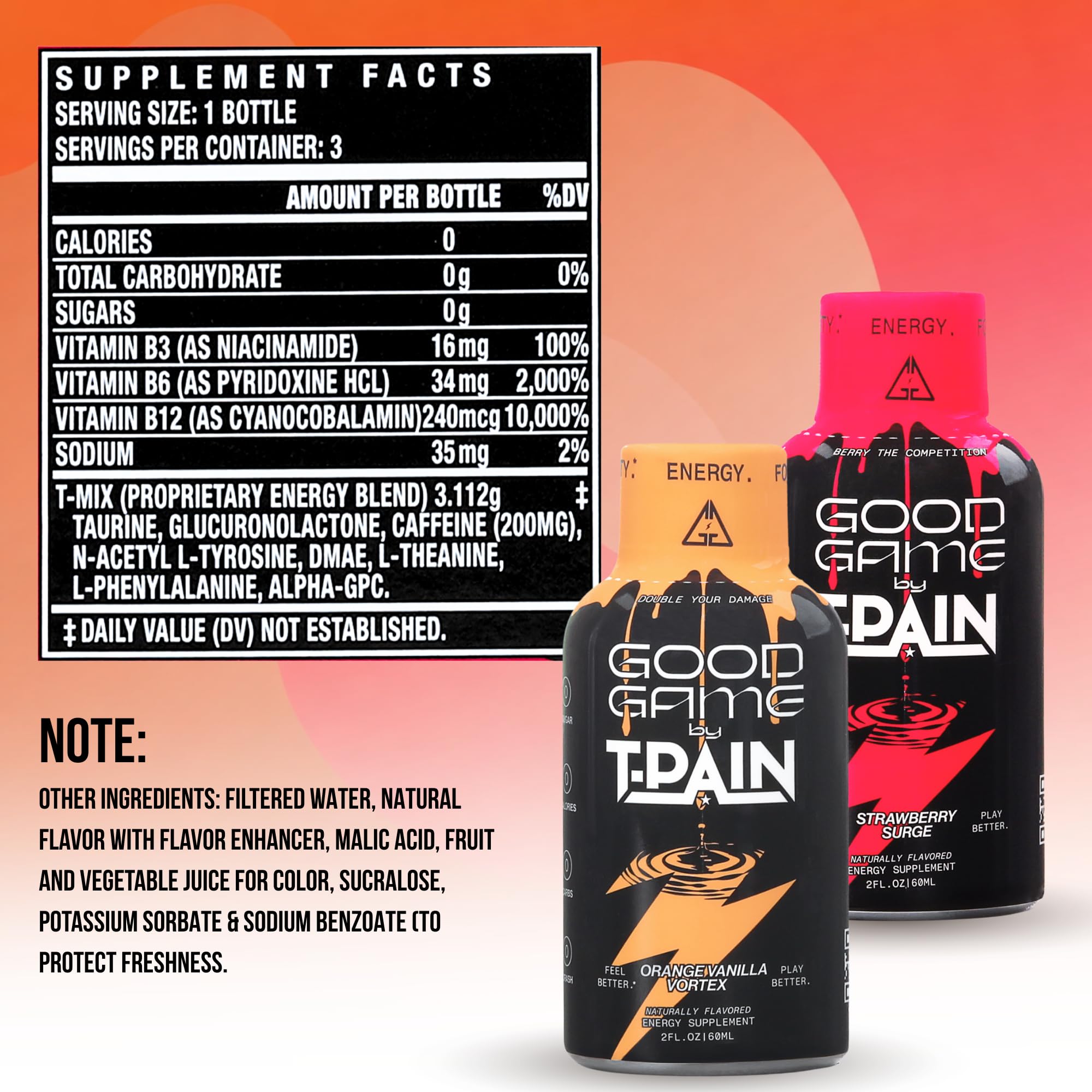 Amazon.com : Nappy Boy Dranks Good Game by T-Pain Energy Shot, 2oz