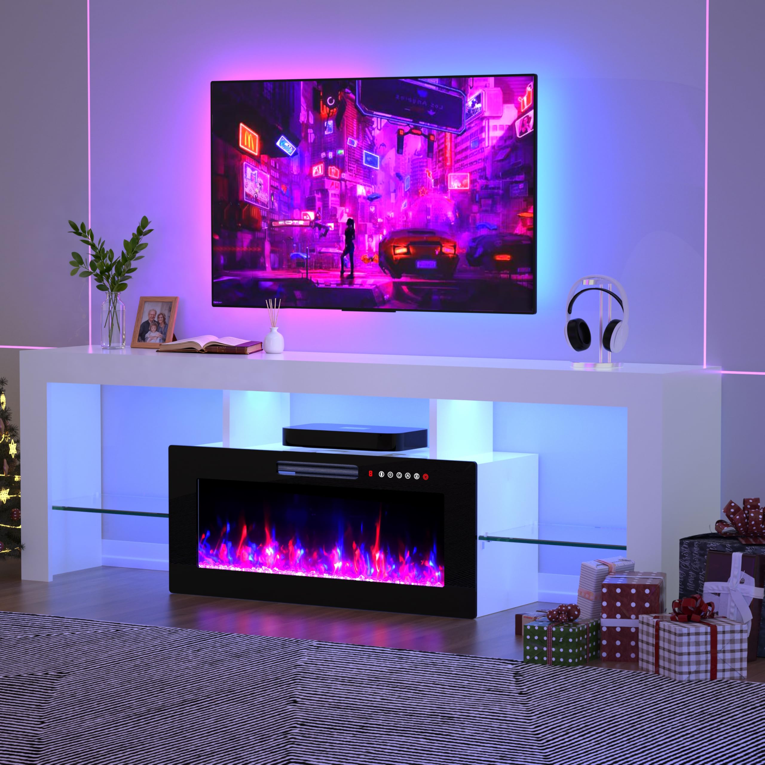 ◆コイズミLED照明器具◆9個◆13年製◆Z-2508DL6◆ Amazon.com: MU Modern White Fireplace TV Stand with 36
