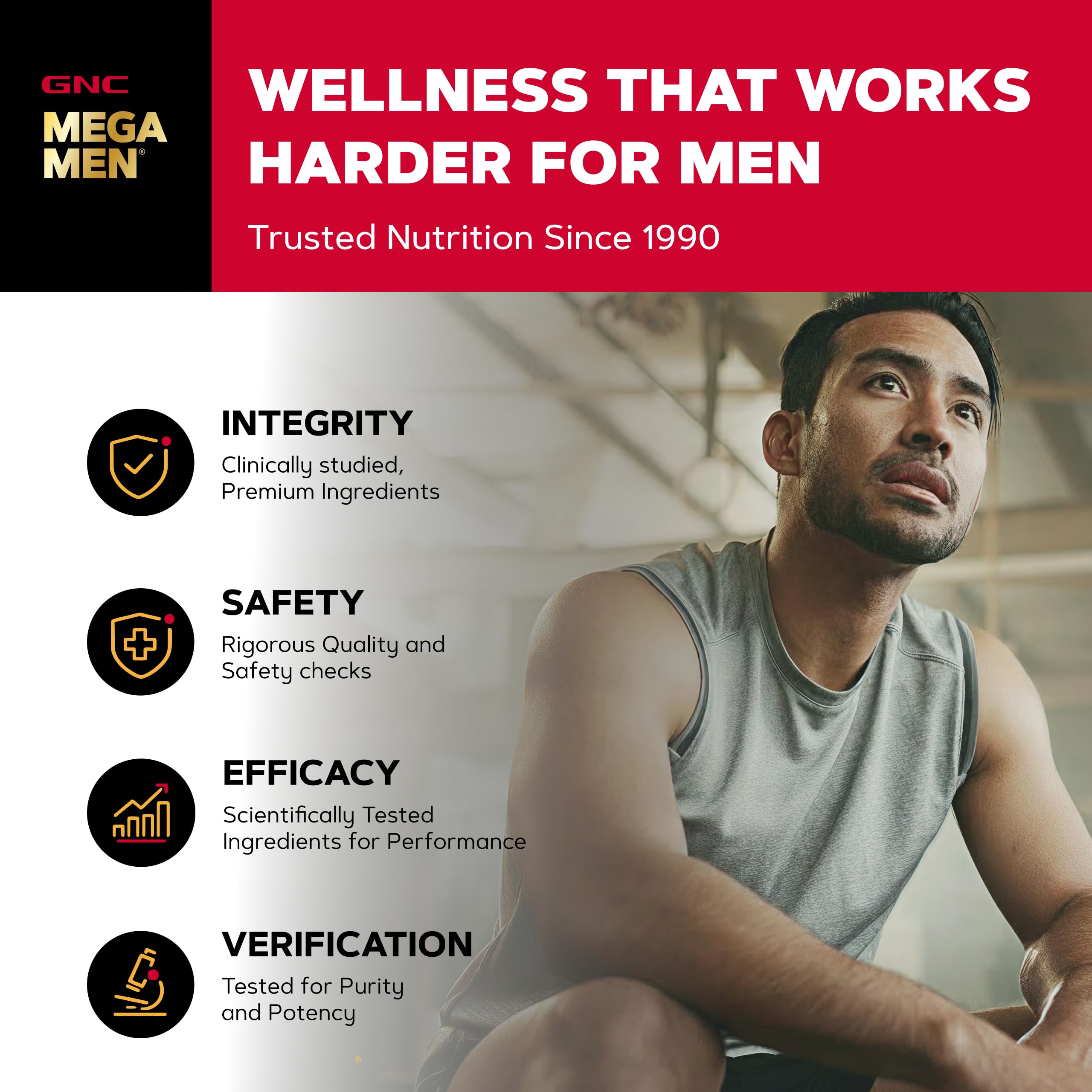 GNC Mega Men Energy & Metabolism Multivitamin for Men, 180 Count — Amazon image 7