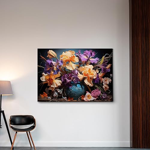 Miniatura 3 de Provence Blooms, Acrylic Iris Prints, Captivating Canvas Wall Art Celebrating the Beauty of Flowers, Canvas, Art Decor