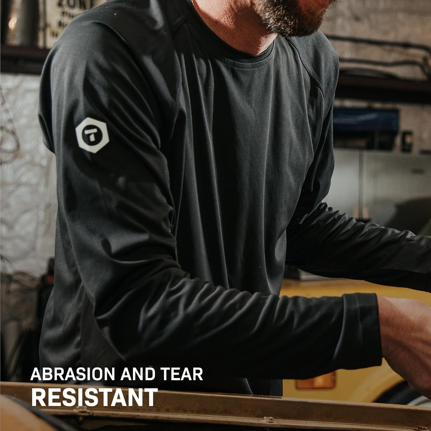 TRUEWERK B1 Sun Long Sleeve Tee for Men, Sun Protection Shirts, Moisture Wicking, UPF +50 Thermo Regulating Shirt - Image 2