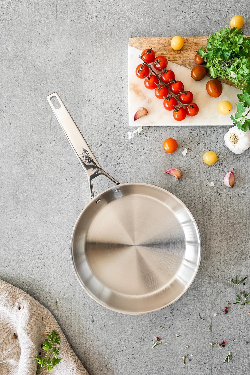 Le Creuset Koekenpannenset 20/24/28cm 'Classic 3-ply RVS
