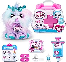 Pets Alive Pet Shop Surprise S3 Puppy Rescue (Yorkshire) by ZURU Surprise Puppy Plush, Ultra Soft Plushies, Compound Surprises Inside, Interactive Toy Pets, Electronic Speak and Repeat