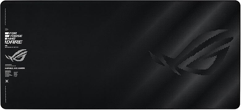 ASUS ROG Sheath II XXL Gaming Mouse Pad 35.4 x 15.7, Advanced Cooling Fabric, 1.5X Smoother Textile-Weave Surface, Flat-Stitched Durable Edges, Non-Slip Base - Black