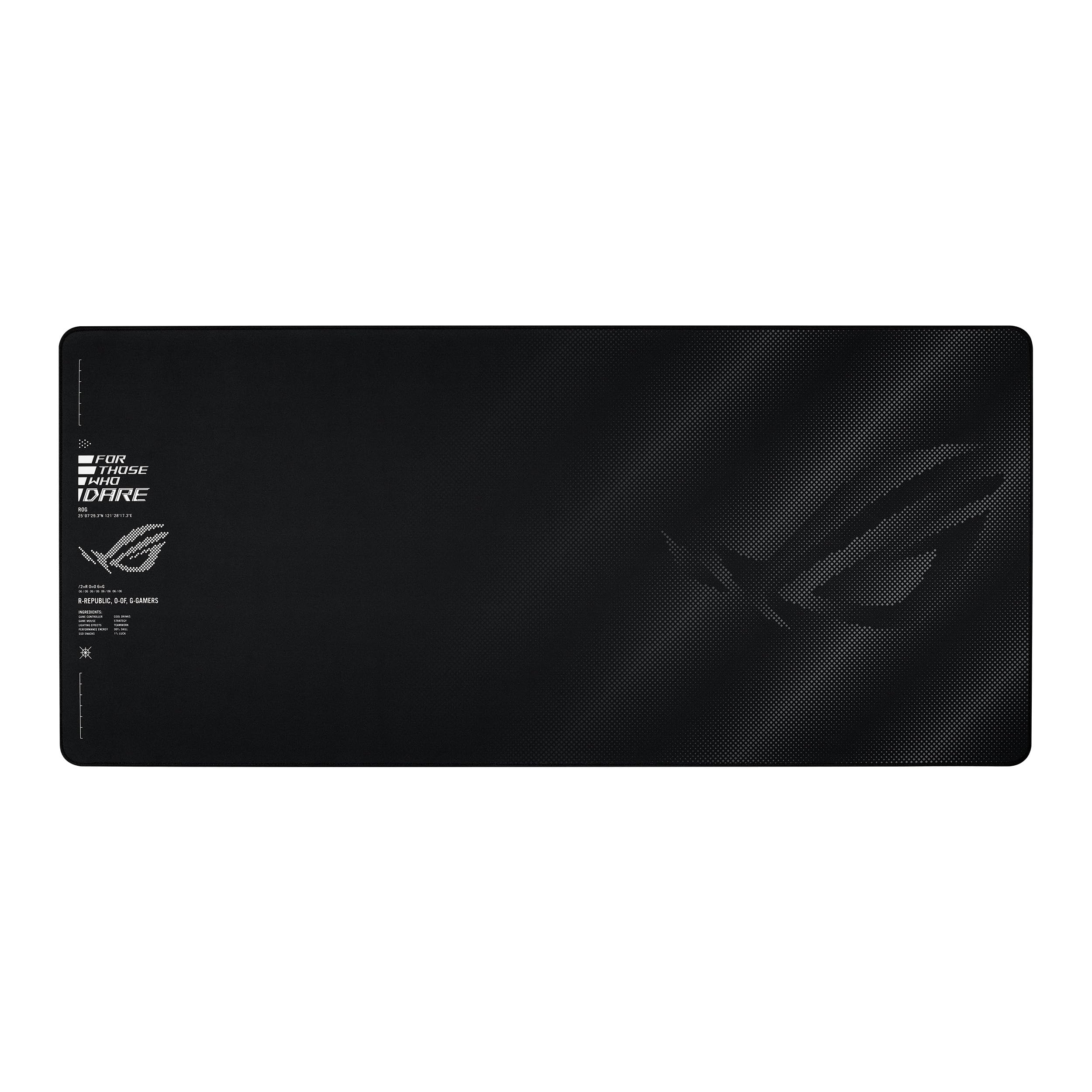 ASUS ROG Sheath II XXL Gaming Mouse Pad – 35.4” x 15.7” (XXL Size), Advanced Cooling Fabric, 1.5X Smoother Textile-Weave Surface, Flat-Stitched Durable Edges, Non-Slip Base