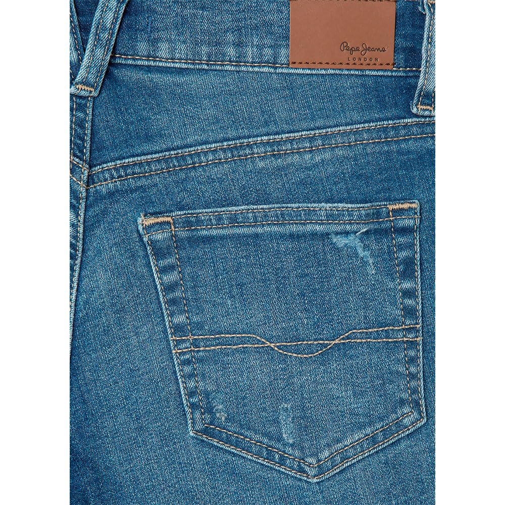 Pepe Jeans Slim Fit FS Cashed Worn Med. Blue Jeans, Azul (Denim-4wc), 14 años niño, Azul (Denim-4wc), 14 años