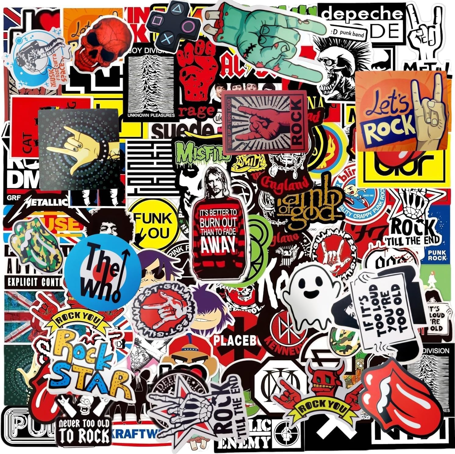 100 Adesivi Danesi Pastello, Pacco Adesivi Estetici In Vinile Impermeabili, 4-7 Cm, Per Laptop, Skateboard, Borraccia, Regalo Per Ragazze