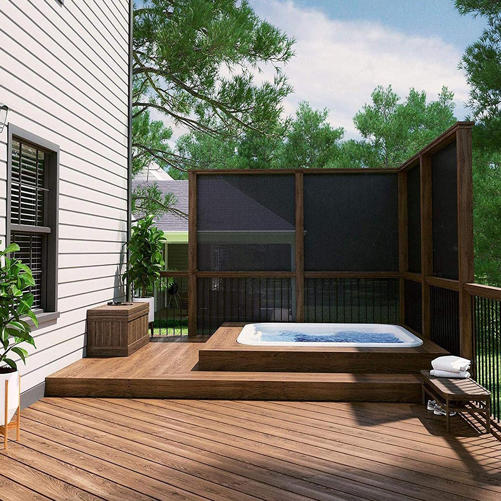 95% Uv-BestäNdiges Schattennetz,Encryption Schattiernetz Atmungsaktives Anti-Aging Schattierungsnetz 12 Stiche,FüR GewäChshaus Parkhaus Garten Hof Oder Zwinger (4mx12m/13.1ftx39.4ft)