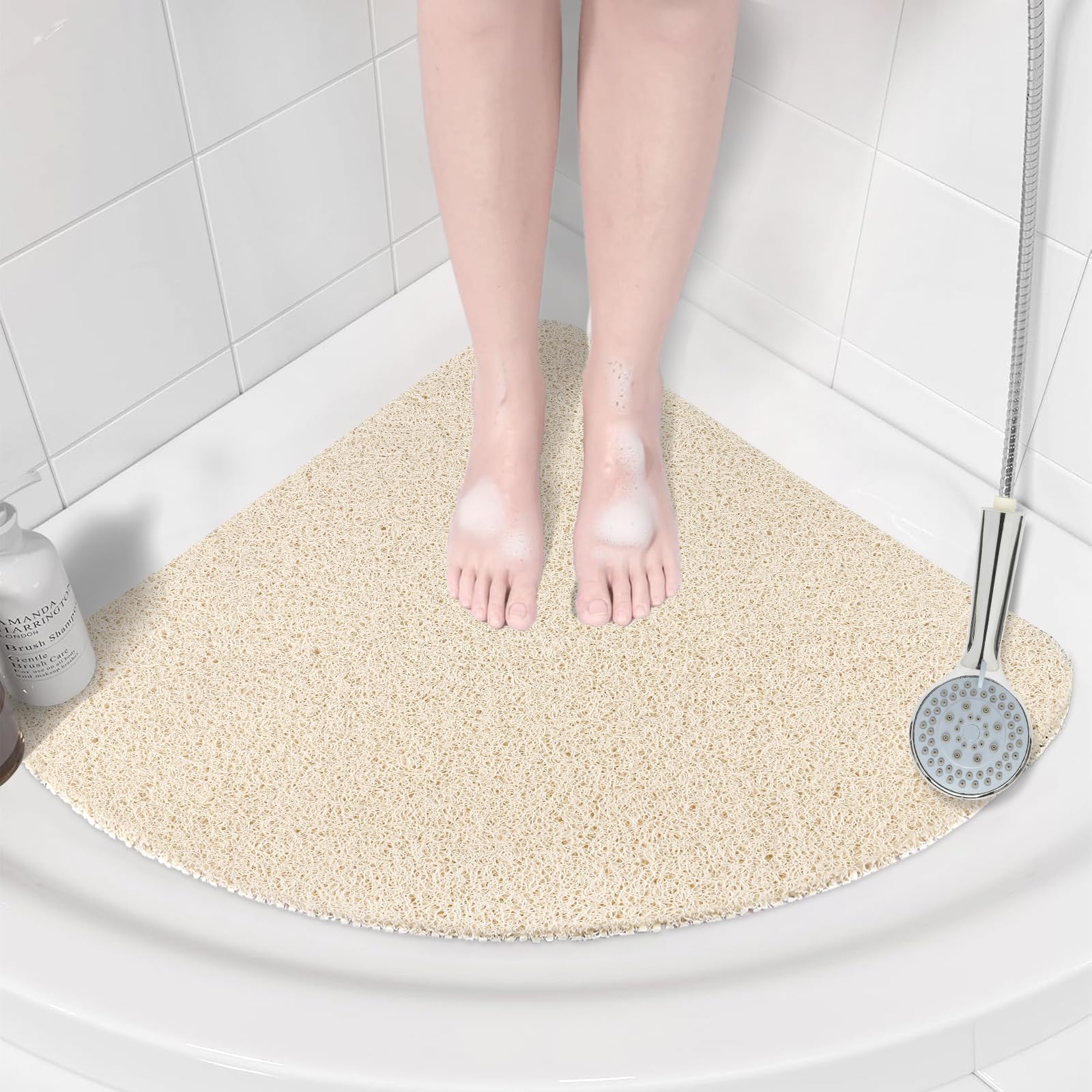 Corner Shower Mat Non Slip: Anti Mould Bath Mat