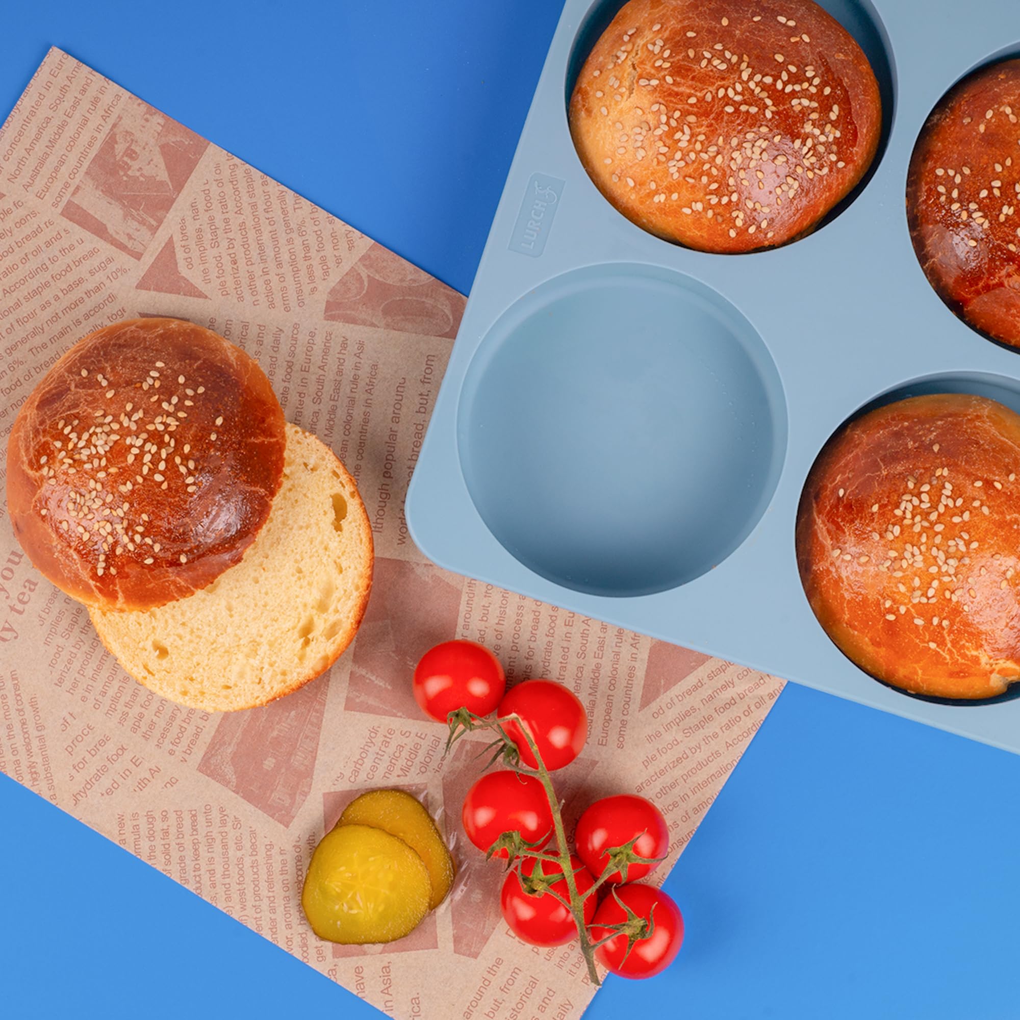 Lurch Flexi Starter Burger Bun silikonowa forma do pieczenia – perfekcyjne samodzielne pieczenie burgerów