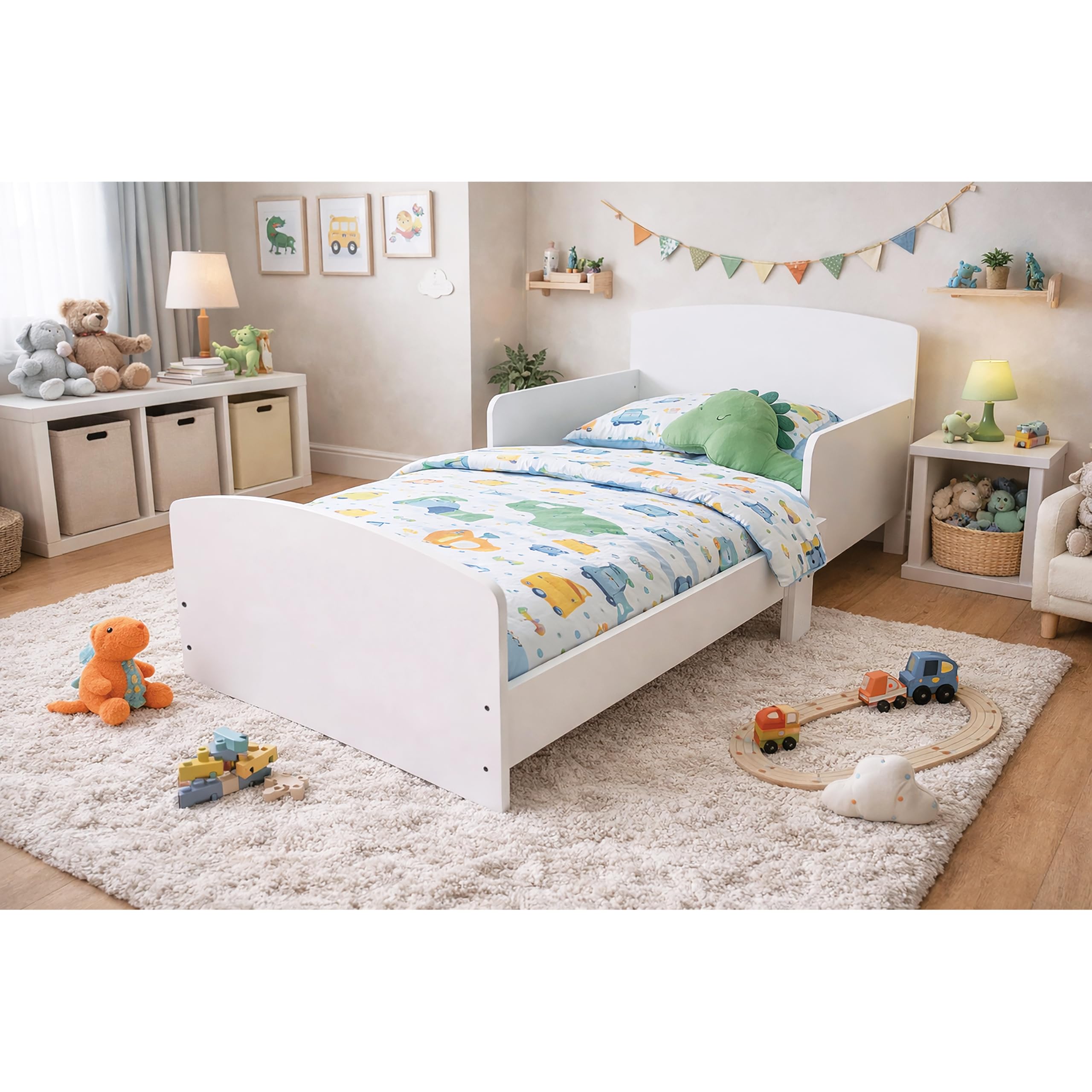 KIDSAW - Toddler Bed Frame - White