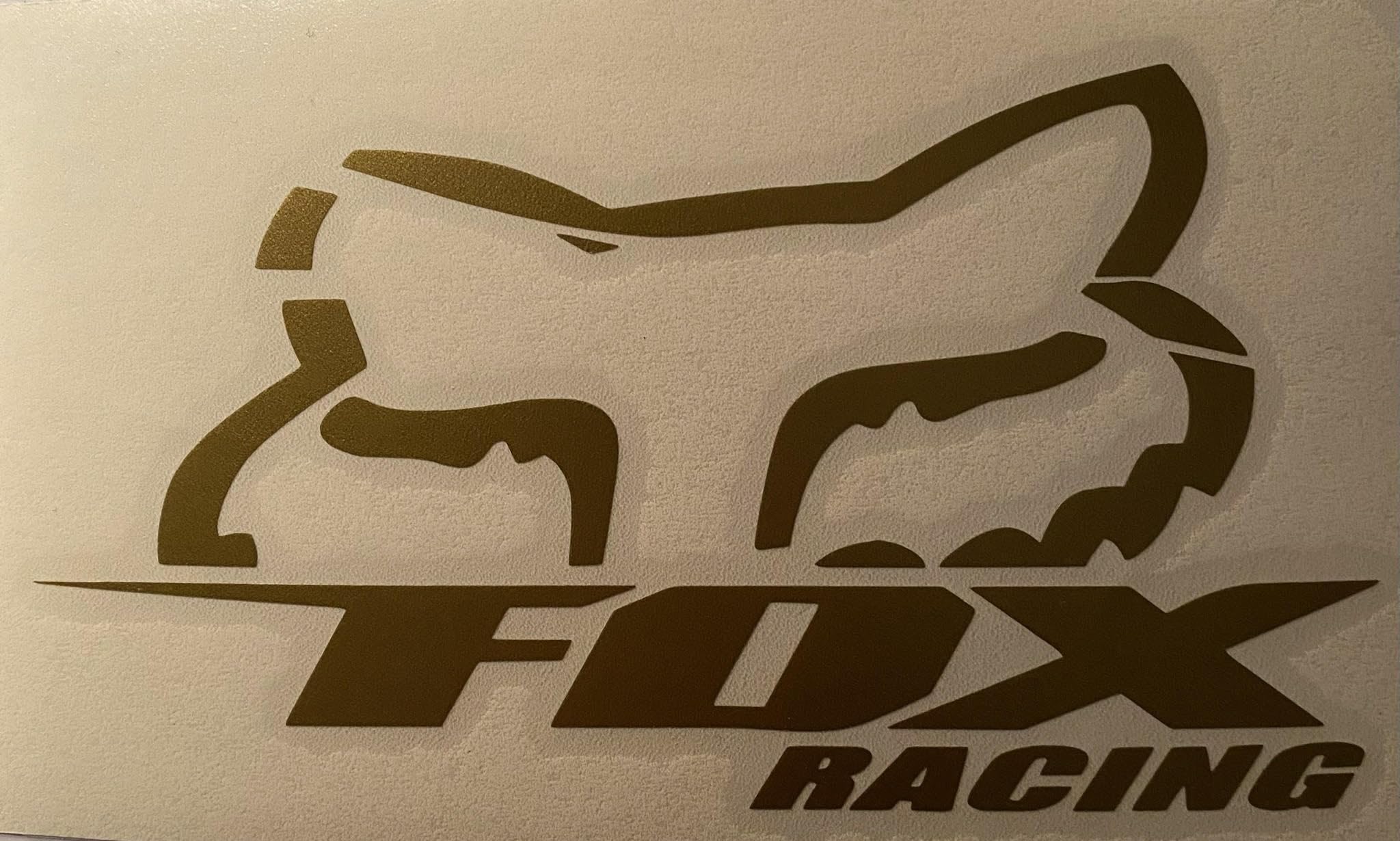 Leo - Fox Blitz Die Cut Vinyl Decal 6 inch Gold, Golden