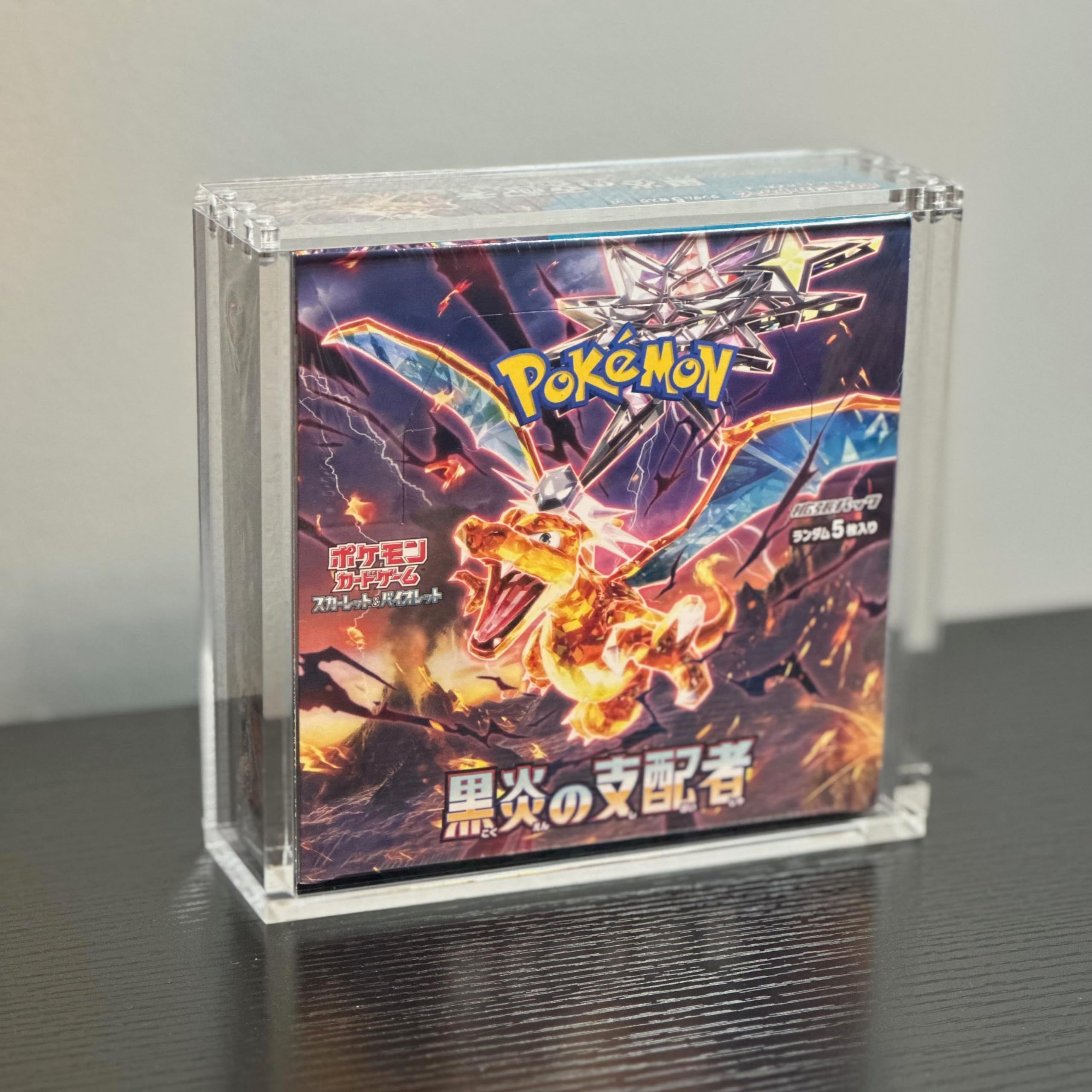 Destined Rivals Booster Box Pokmon Booster Box Plastic Protector Case 5PC Plastic  Booster Box Protector