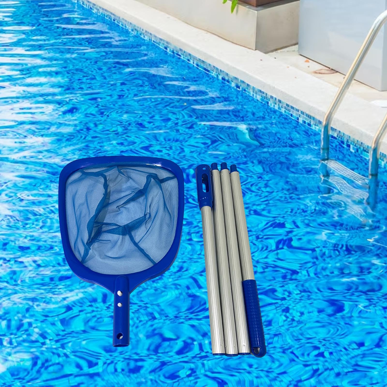Lot de 2 épuisettes de piscine pour fontaine, étang, entretien et spa