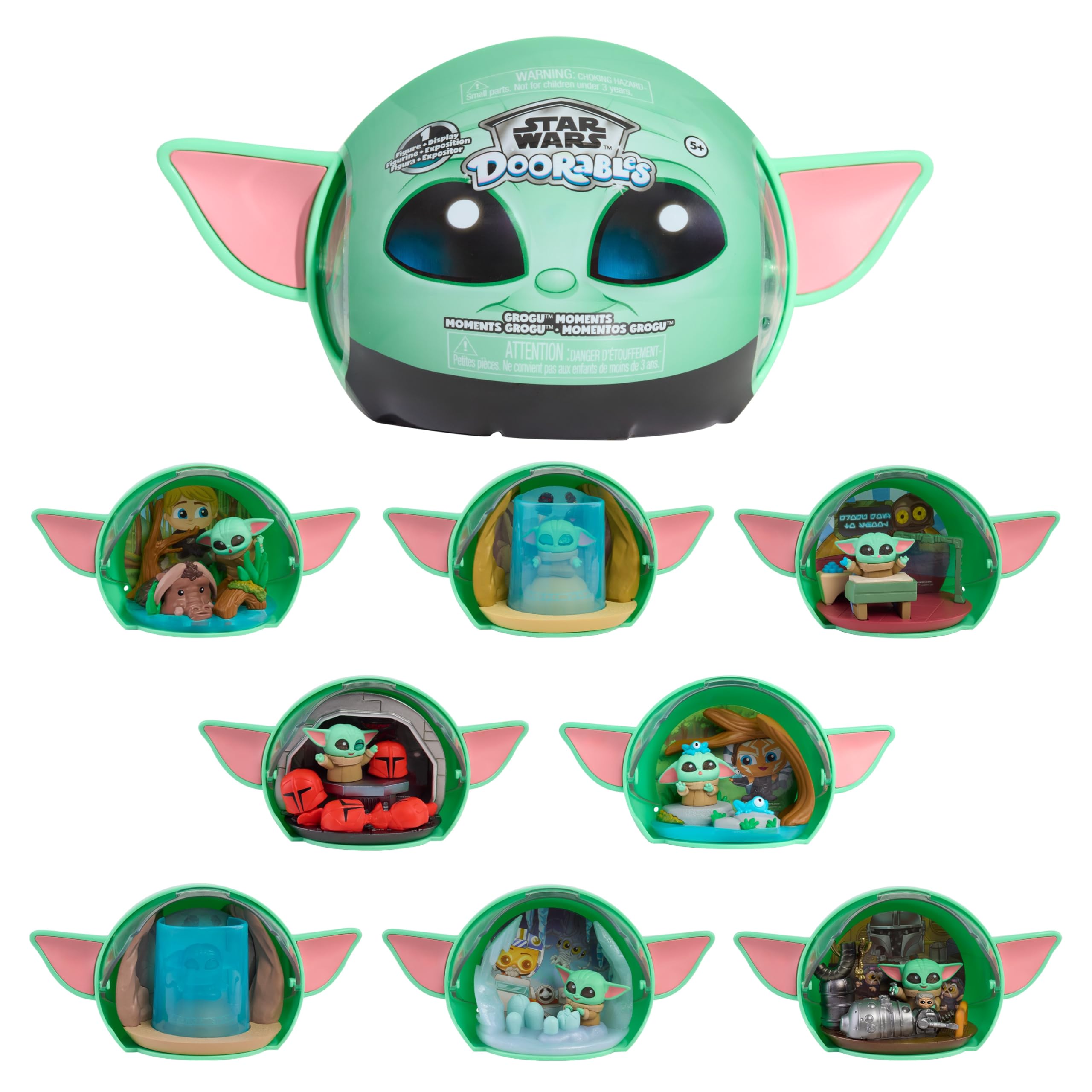 Star Wars™ Doorables Grogu Collector Capsule - Disney Mystery Capsule with Cute Figures and Details, Collectible Display Surprise, Out of This Galaxy Cute, for Fans, Collectors and Kids 5+