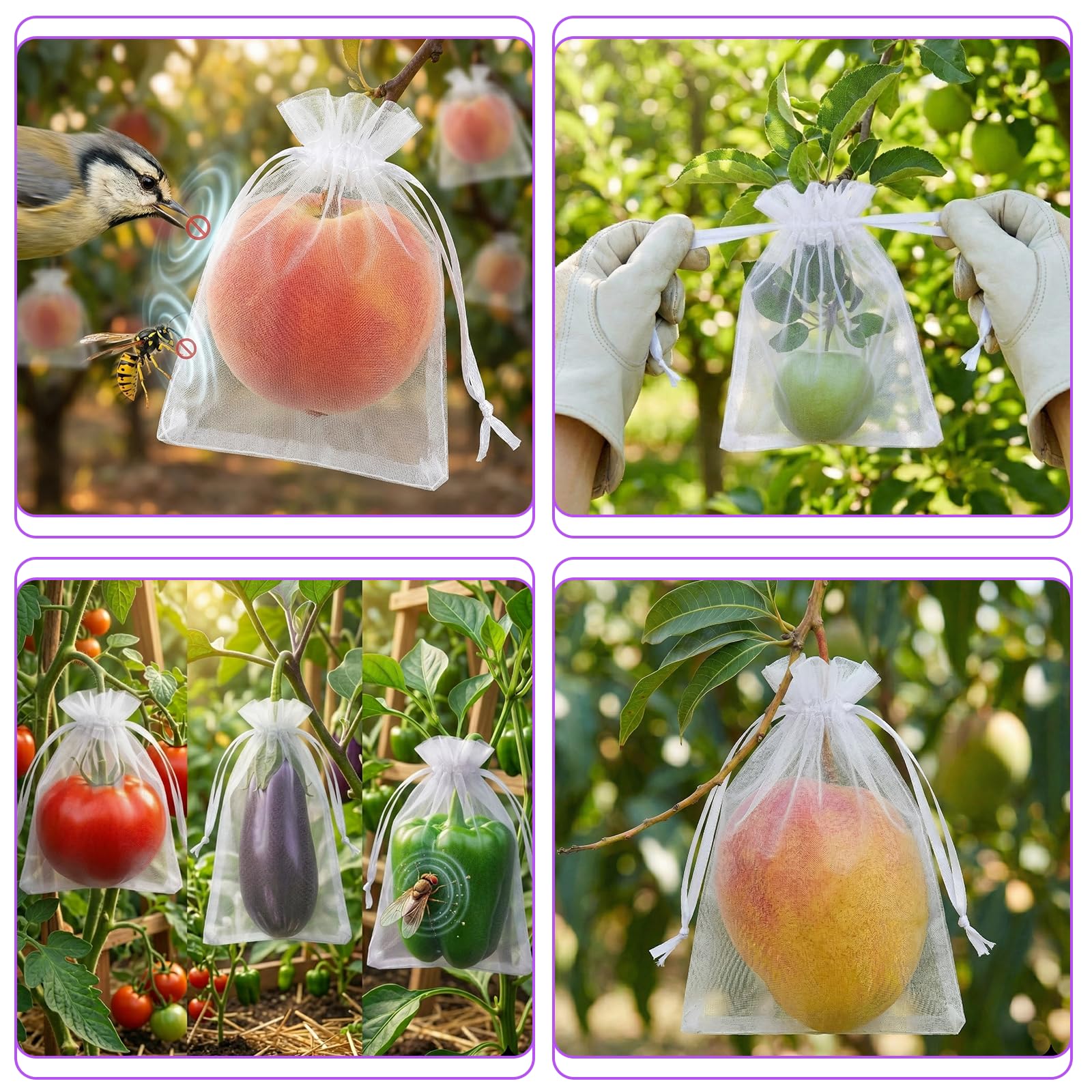 100 Piezas Bolsas de Organza, 10 x 15 CM Bolsas de Joyas, Bolsas de Caramelo con Cordón de Satén Bolsas de Regalo para Bodas,Regalo Decoración Fiestas Boda (Blanco)