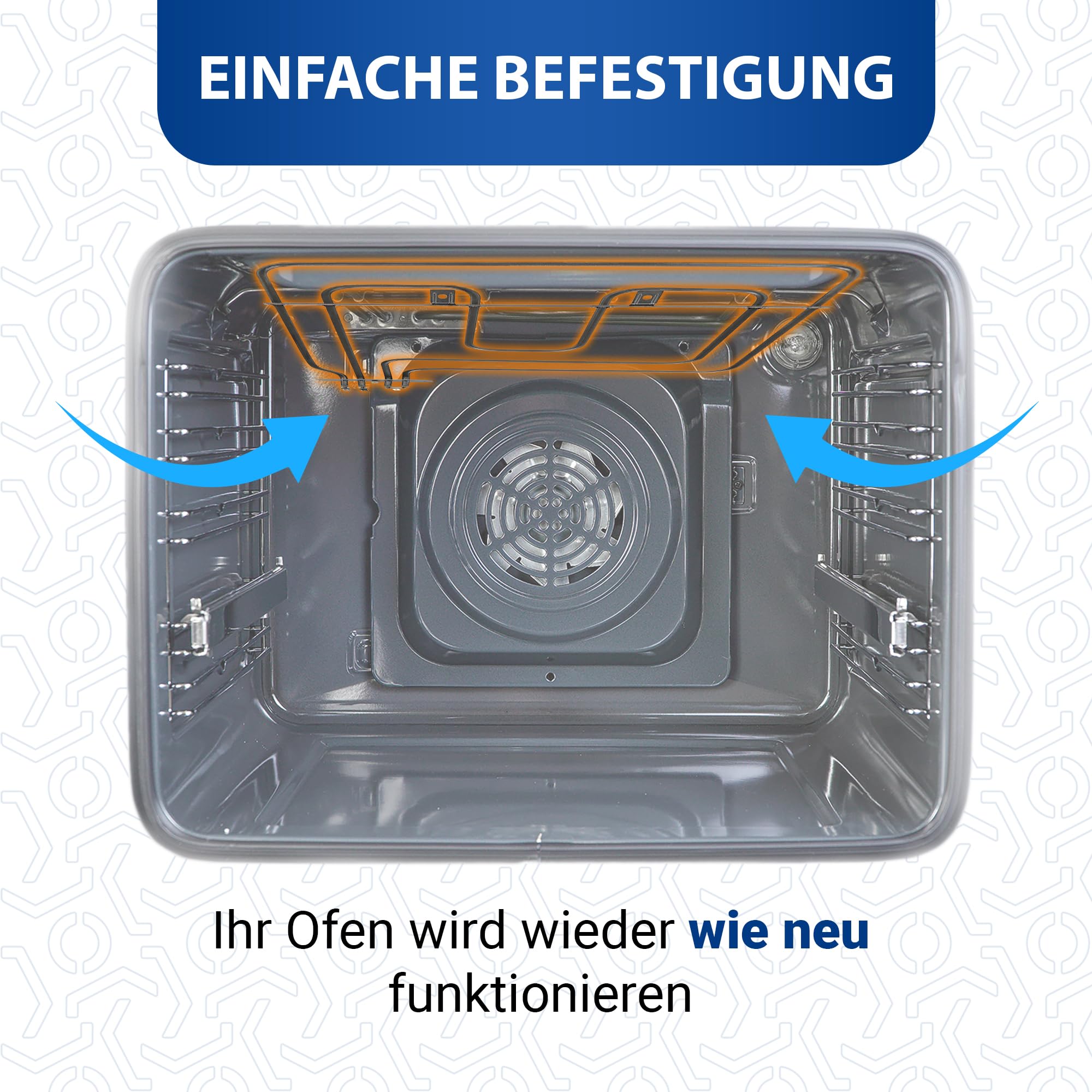 DL-pro Elemento riscaldante superiore, 2900 W, 230 V, per Amica 8026764, per forno e forno