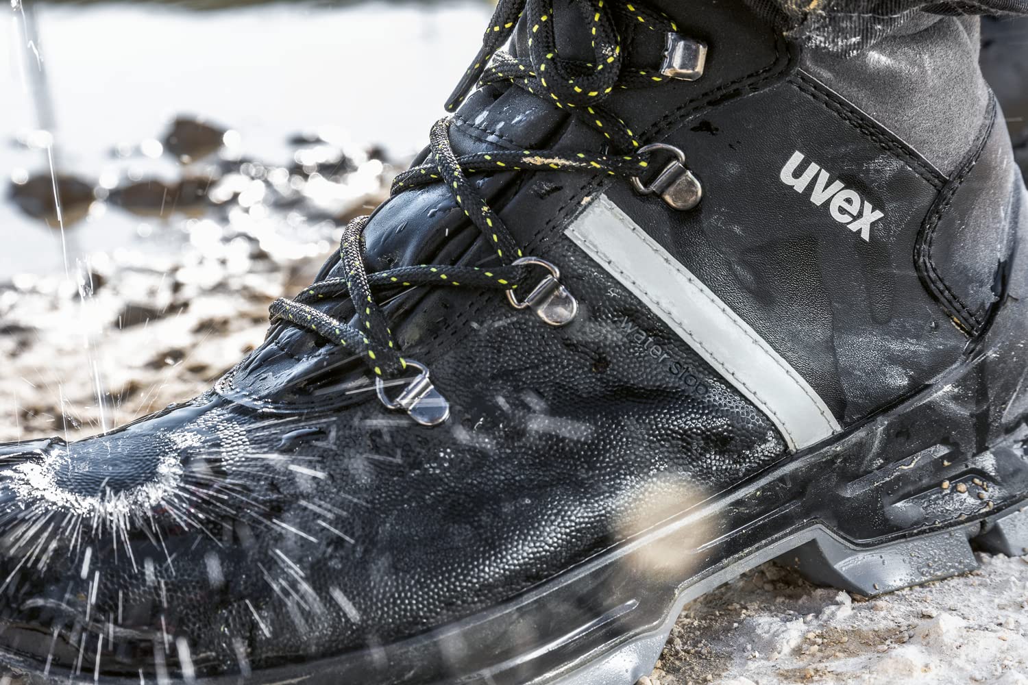 Uvex 6510241 2 Construction 6510241-Botas de Seguridad S3 (UE): 41, Color Negro, Gris, 1 par, duraderas y Resistentes Hombre