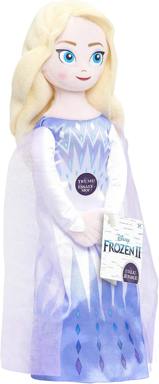 Disney’s Frozen 2 Talking 9.5-inch Small Plush Elsa, by Just Play