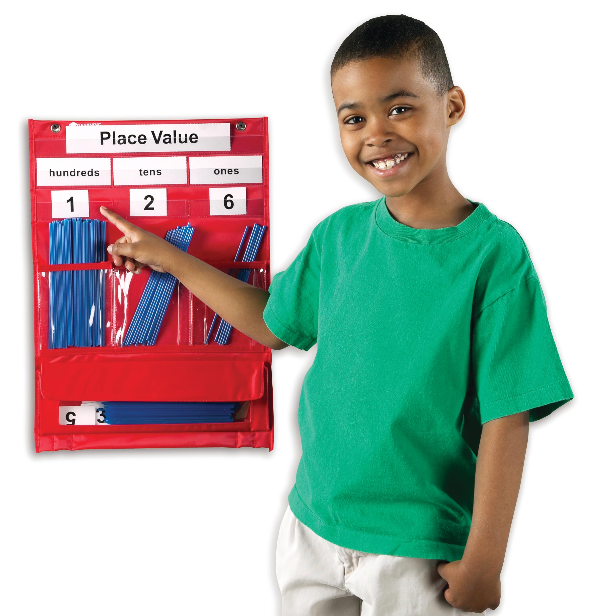 Learning Resources Tableau à Poches Valeur de Position et Calcul, Support Éducatif Mathématiques