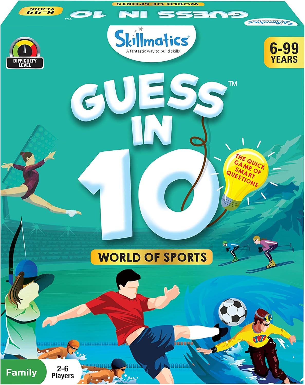 Amazon Skillmatics Card Game Guess In 10 World Of Sports Gifts