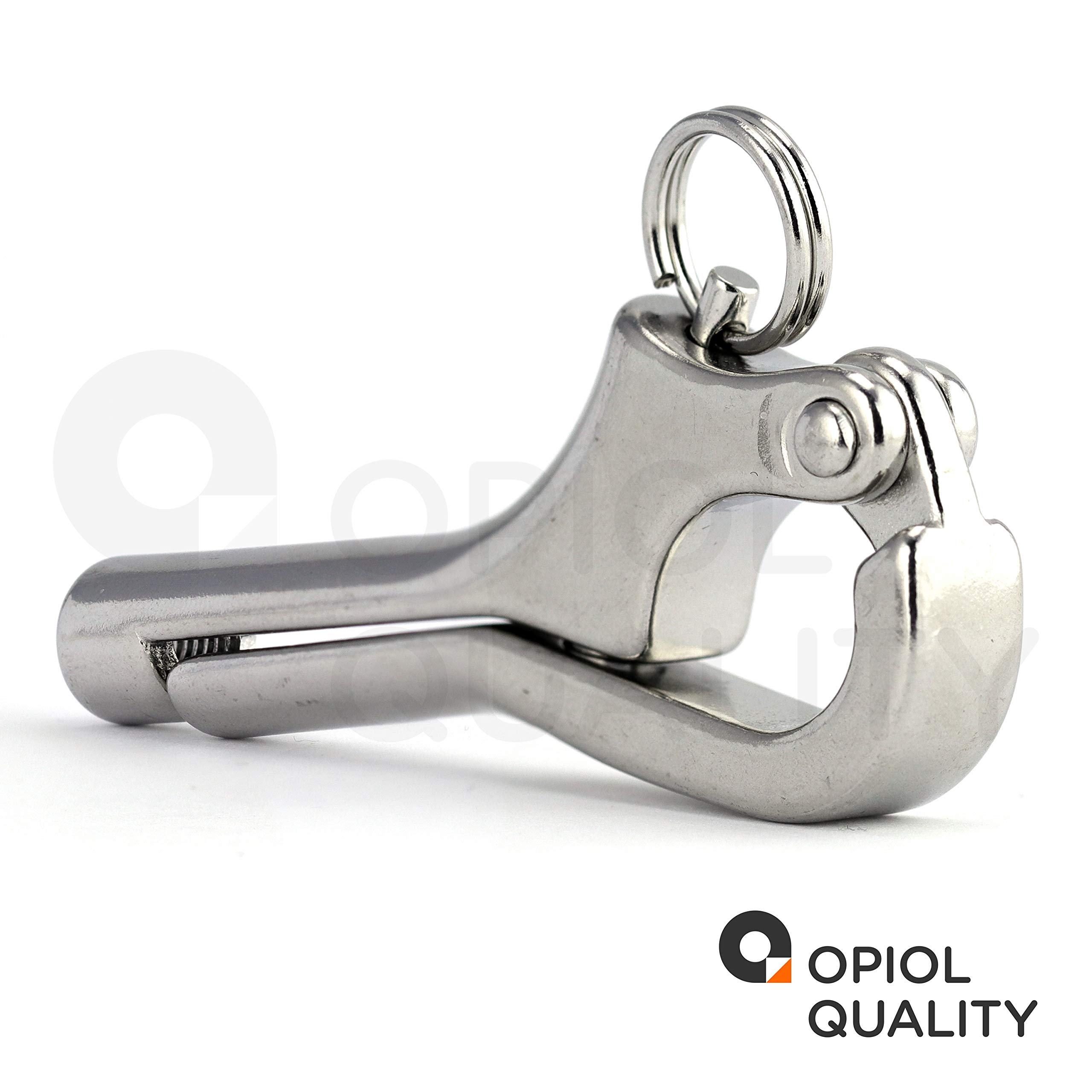 Pelikanhaken mit Innengewinde M6 aus Edelstahl A4 V4A (10 Stück) Schnapphaken Schnellverschluss Öffnungsfähiges Trigger Zubehör Schnappschäkel Shackle