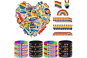 Honoson 150 Pcs Pride Braclet