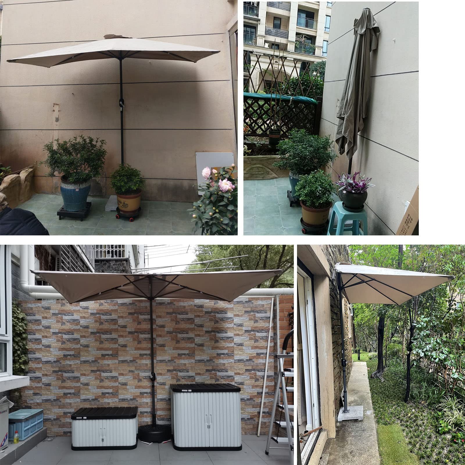 HLTYGWX Parasol ogrodowy, parasol ogrodowy na patio Rynek mebli ogrodowych Parasol z korbą Wodoodporna ochrona przed promieniowaniem UV Wędkarstwo Ogrodowy baldachim Parasol Parasol zewnętrzny