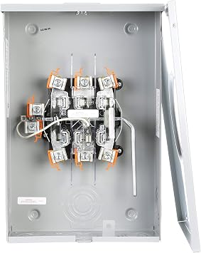200 Amp 7 Jaw Ringless Lever Bypass Meter Socket