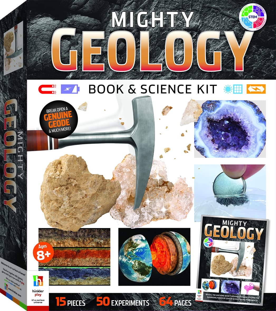 Curious Universe Hinkler Mighty Geology Book and Science Kit