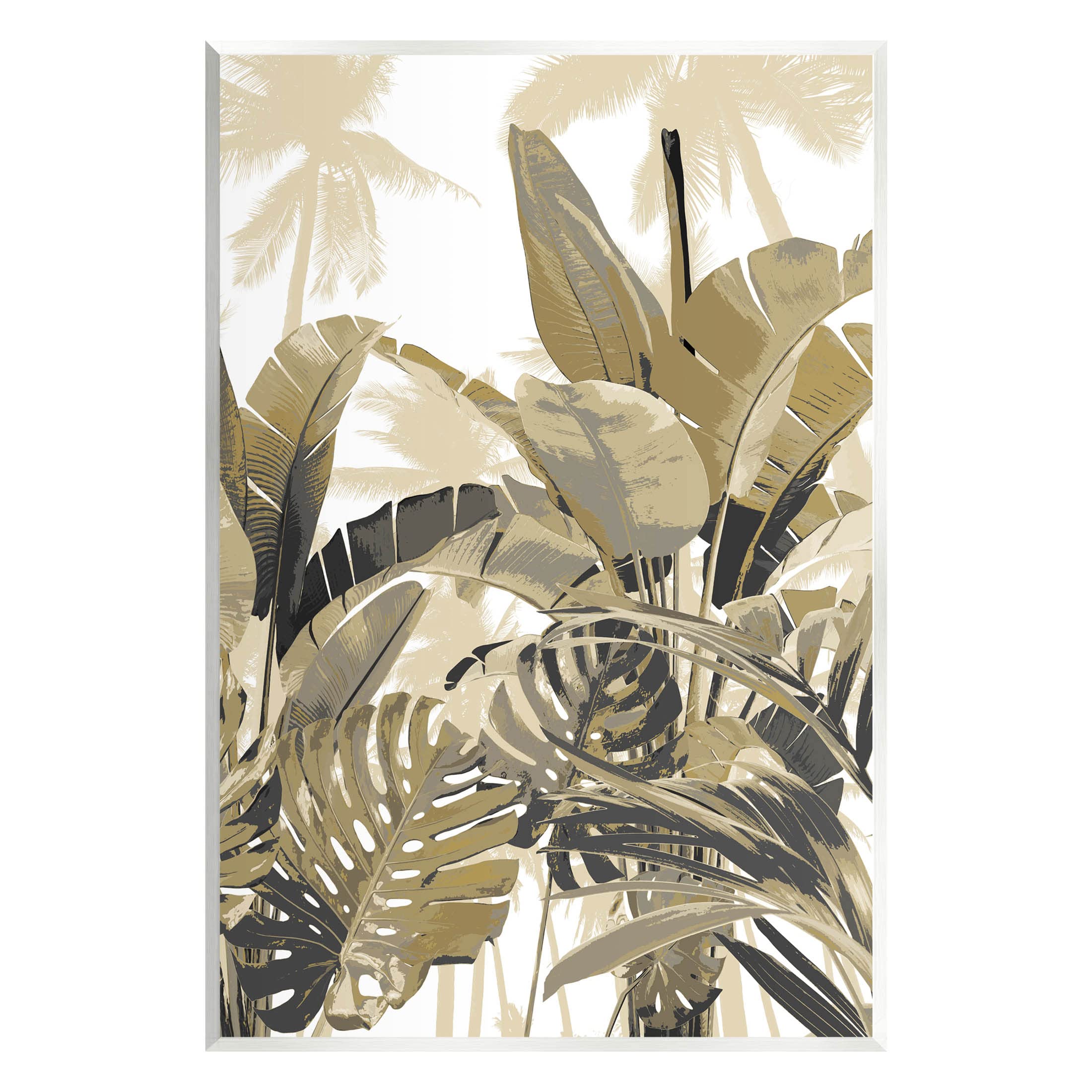 Stupell Industries Tropical Layered Summer Palms Wood Wall Art, Design by Kristen Drew