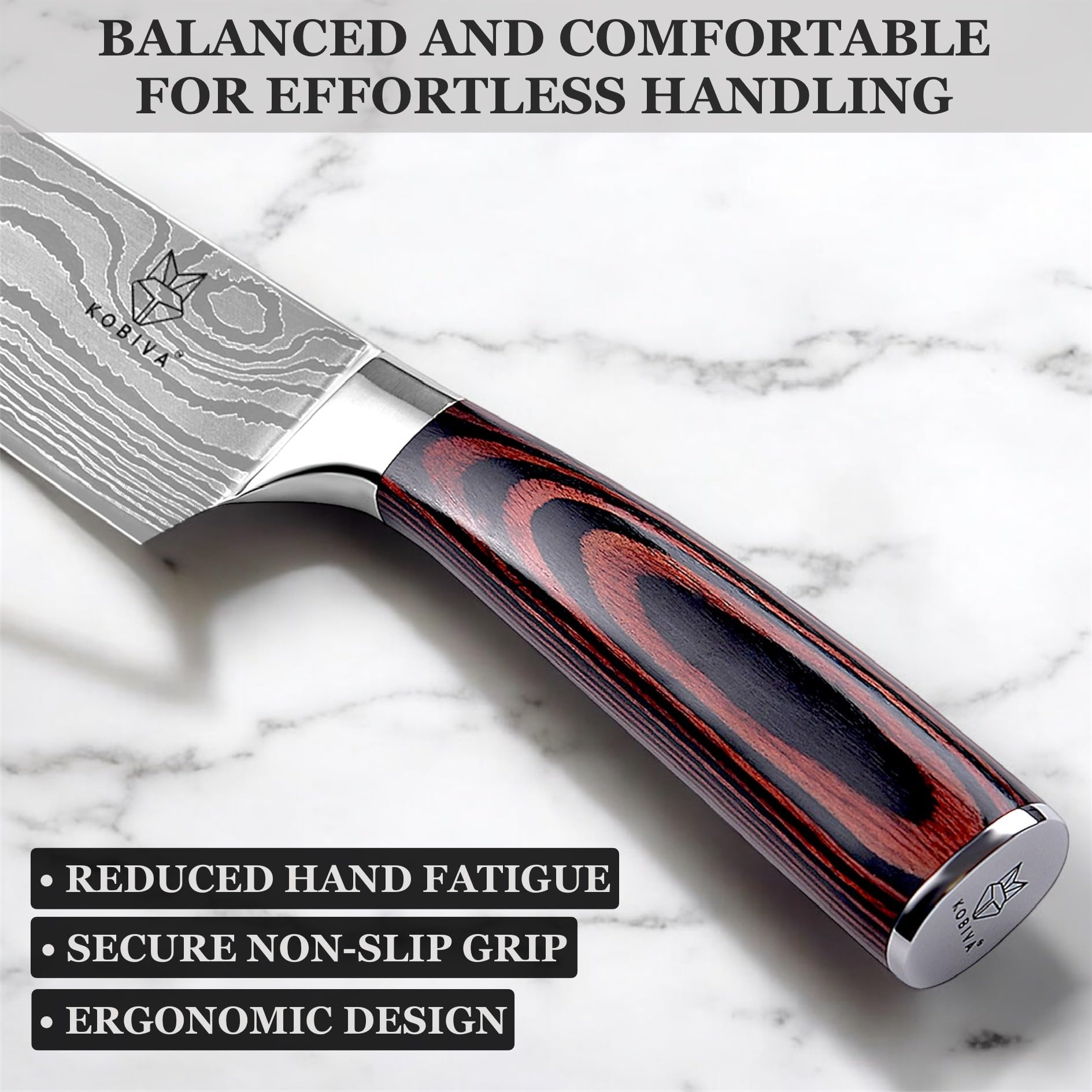 8in Japanese Chef Knife, High Carbon Stainless Steel Kitchen Knife — Amazon image 6