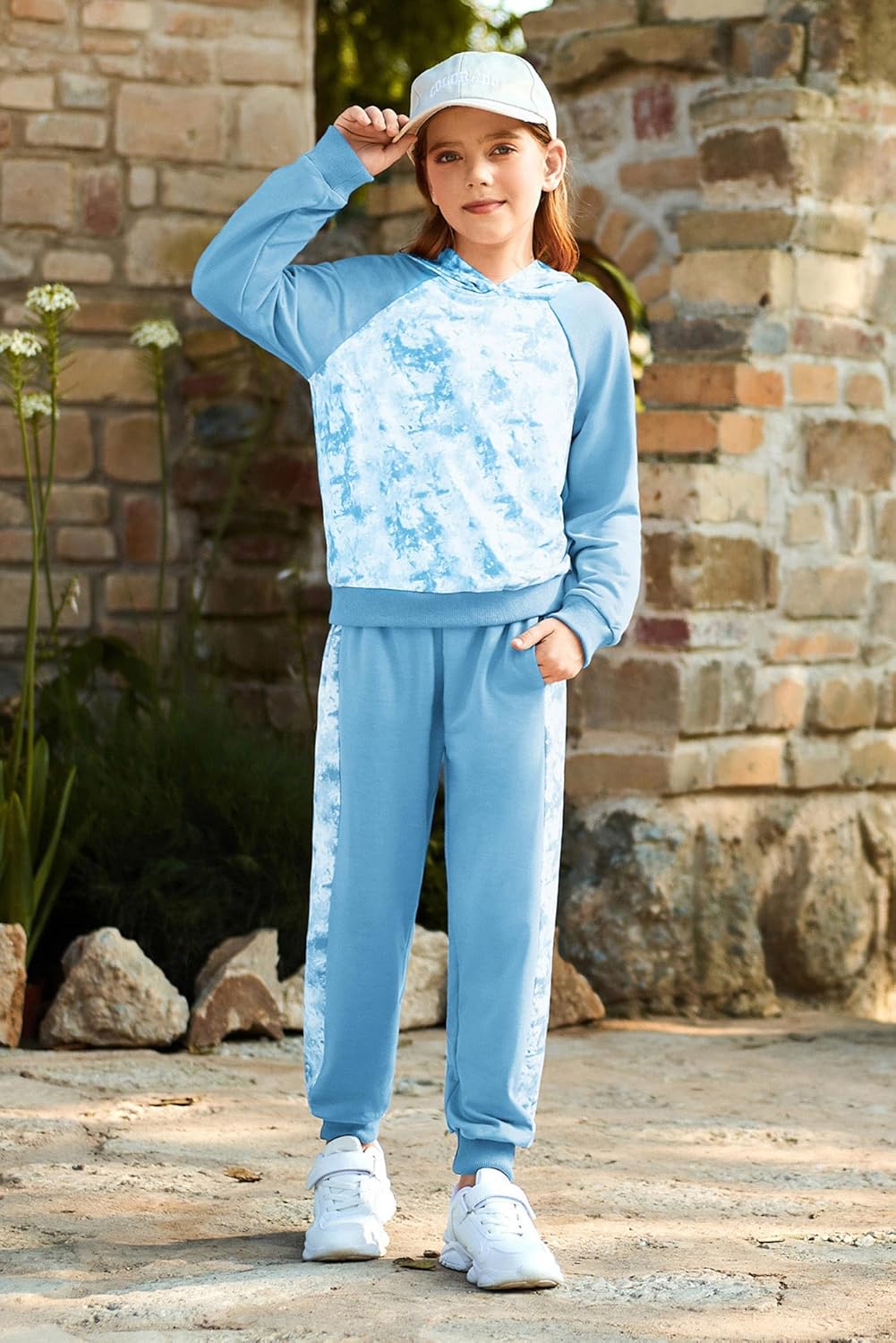 GRACE KARIN Girls 2 Piece Pant Sets Girl Long Sleeve Hooded Sweatshirt Clothes Set Kids Sweatpants Outfits Size 6-14 - Image 3