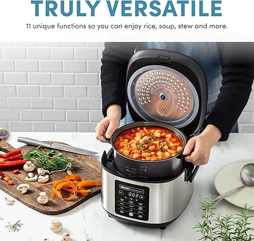 Miniatura 31 de Aroma Housewares - Arrocera digital para 20 tazas cocidas (10 tazas sin cocinar), olla de cocción lenta, vaporizador de alimentos, exterior SS