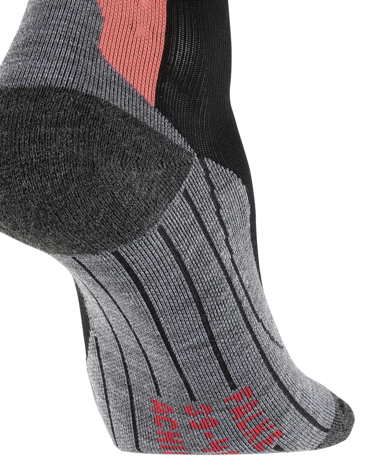 FALKE Kobiety Skarpety do biegania Achilles W So Oddychający I Szybkoschnący chroni ścięgno achillesa 1 Para, Czarny Black 3008, 39-40