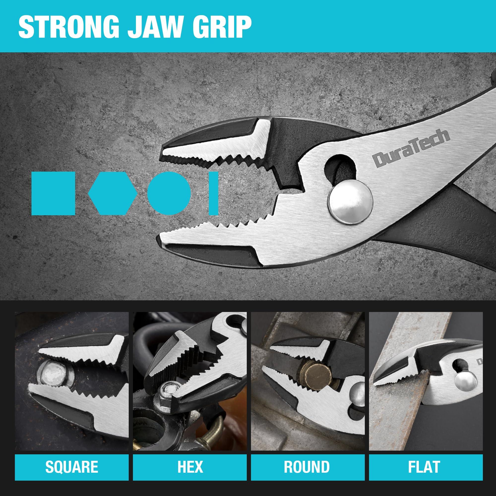 DURATECH Slip Joint Pliers - Durable & Comfortable -2