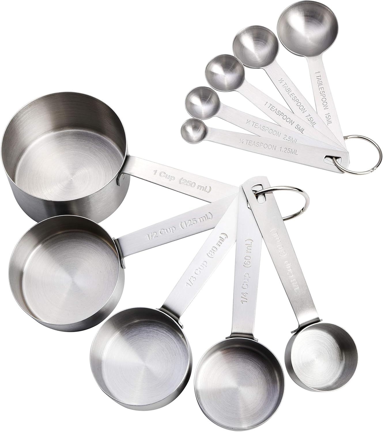 Babish 10-Piece Stainless Steel Measuring Cups & Spoon Set