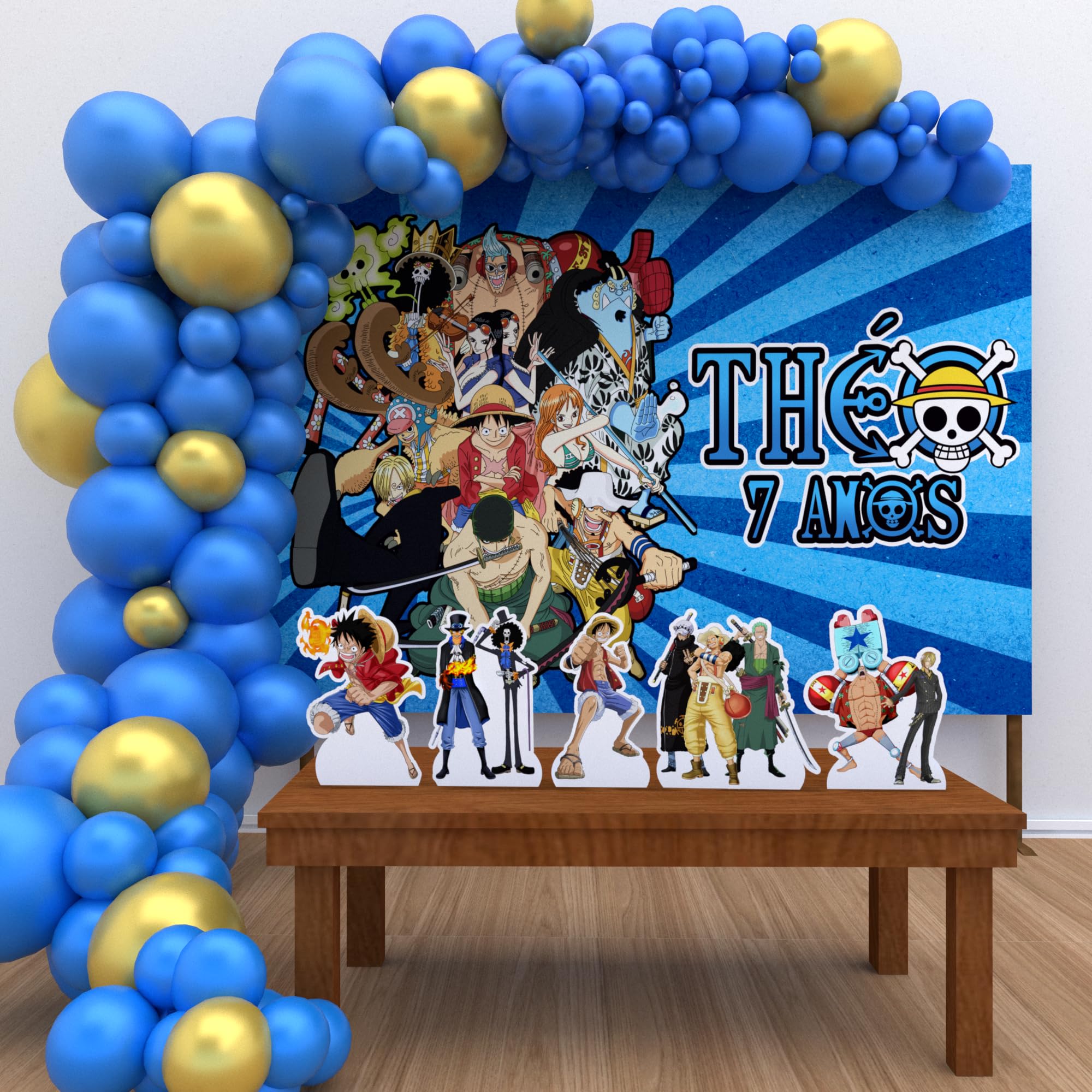 Kit Decoração Personalizado Festa de Aniversário Infantil One Piece  P-ONEP01 : Amazon.com.br: Brinquedos e Jogos