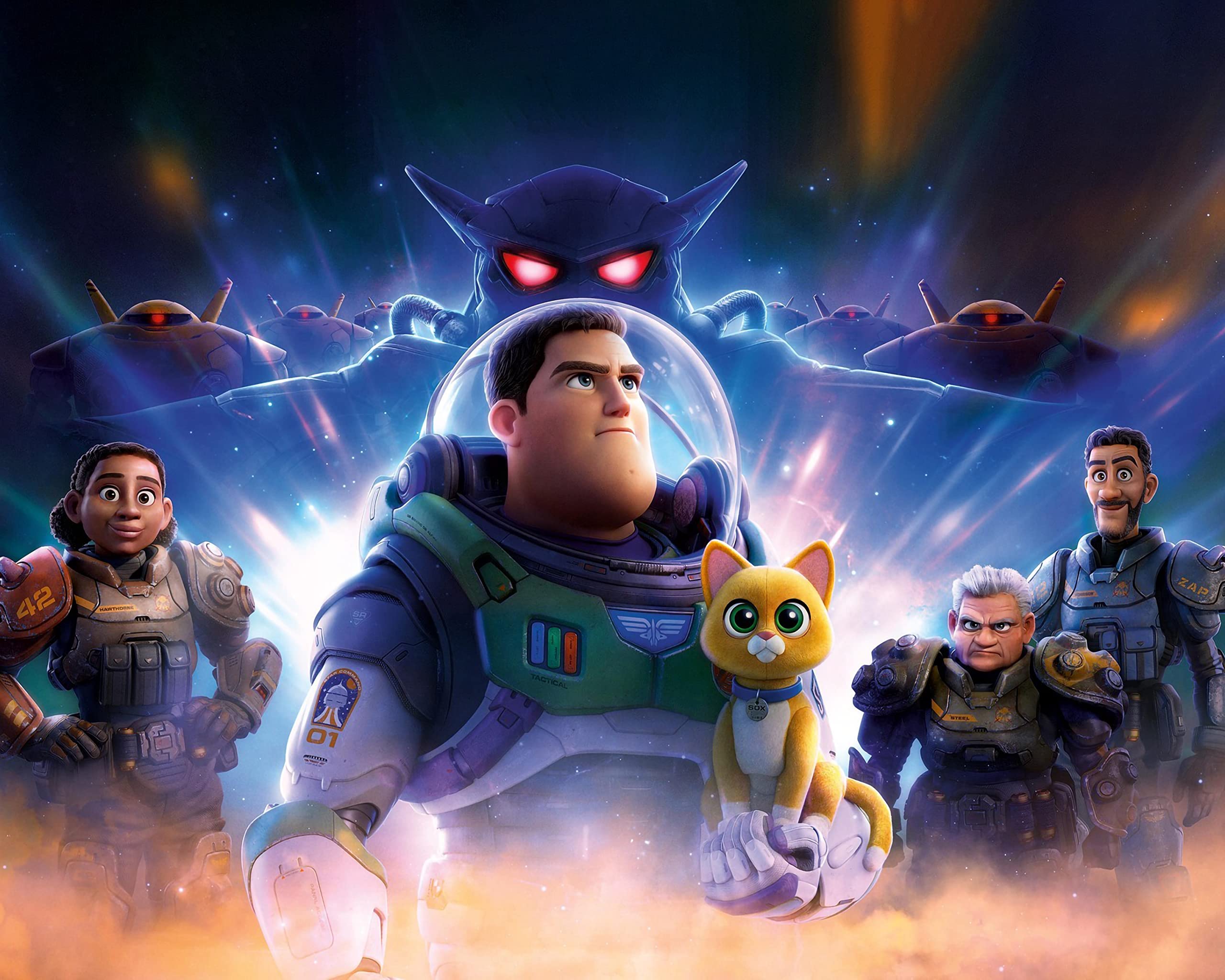 Lightyear Movie Poster Prints - Set of 8 Wall Art Decor Photos - Buzz Izzy Mo Darby Zurg & Sox