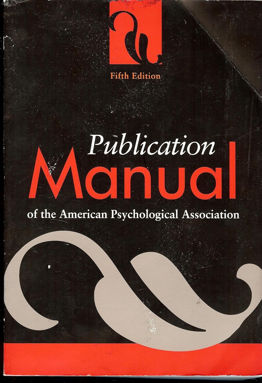 Publication Manual of the American Psychological