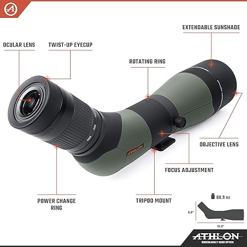 Miniatura 3 de Athlon Optics Argos HD 20-60x85 - Alcance de detección - 45 grados, verde/negro
