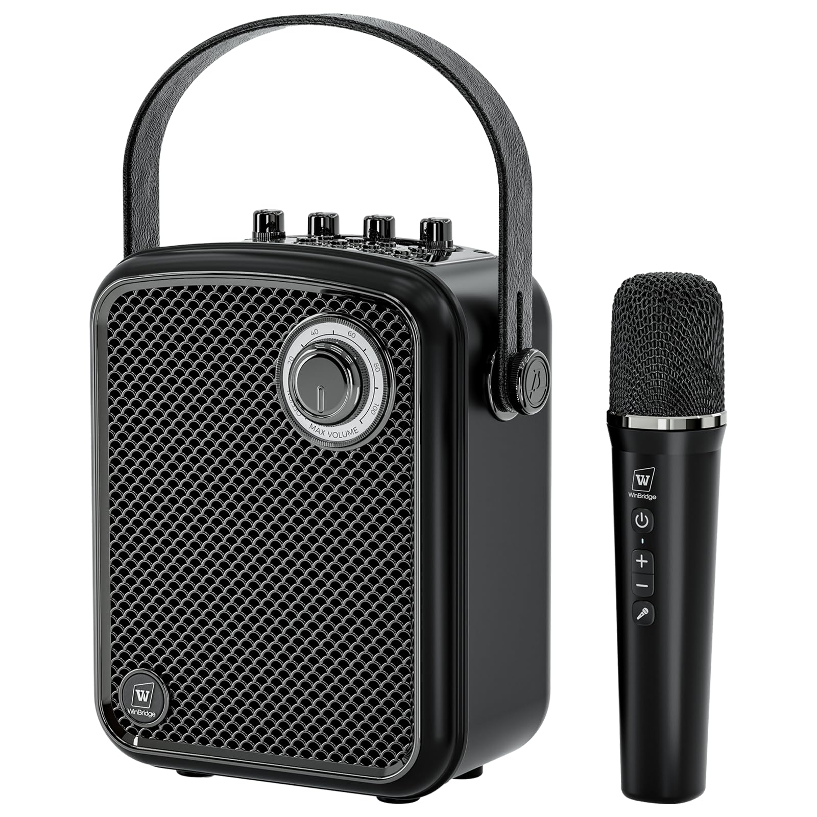 Wireless Voice Amplifier with Microphone, Portable PA Speaker System, 70W Bluetooth 5.3 Karaoke Machine for Teachers, Public Speaking, Events, Singing, Parties, Supports Guitar, Headphone - S100